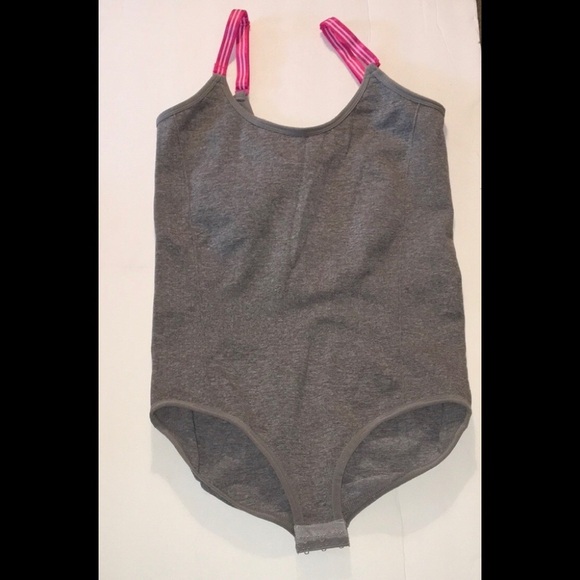 Flex Own It Tops - NWOT Flex Own it Gray & Pink Bodysuit
